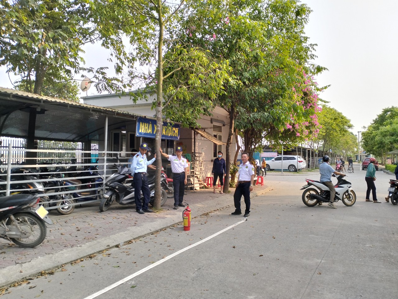 Nhân Viên Bảo Vệ Diễn Tập PCCC